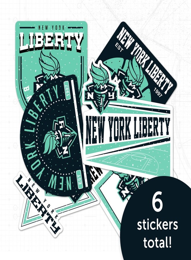 Desert Cactus New York Liberty Sticker WNBA Officially Licensed Sticker Vinyl Decal Laptop Water Bottle Car Scrapbook (Type 2-3) - Image 4
