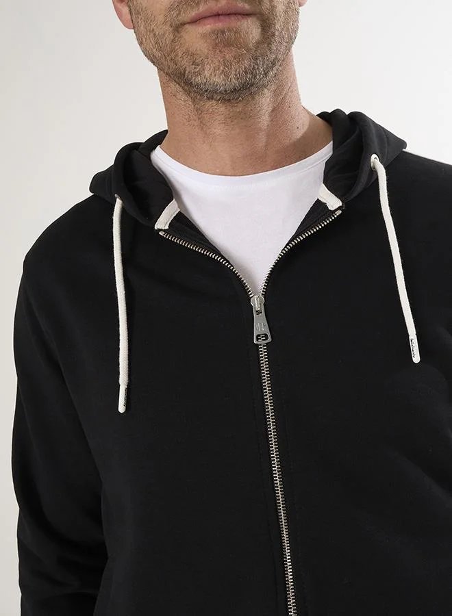FELIX HARDY Black Full-Zip Hoody Sweatshirt for Men | Best Price UAE