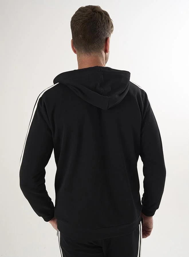 FELIX HARDY Black Full-Zip Hoody Sweatshirt for Men | Best Price UAE