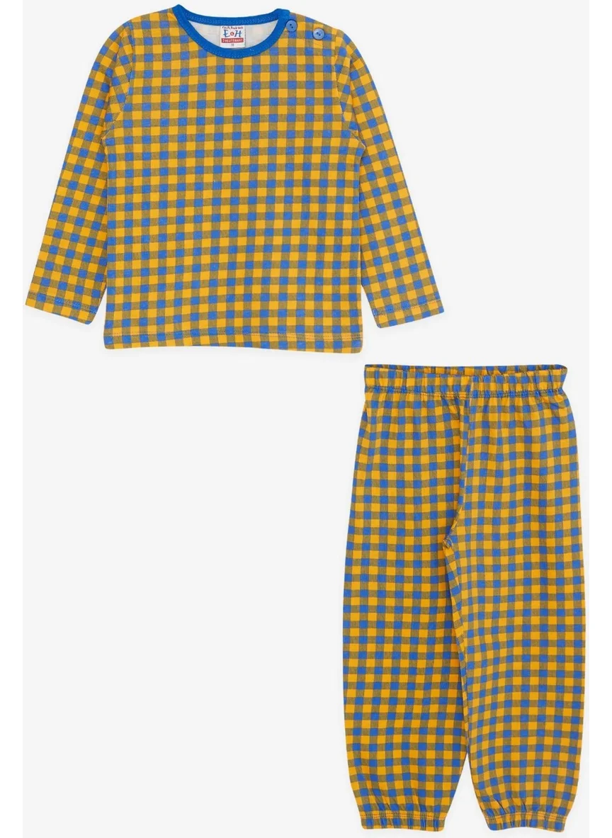 بريز Girls & Boys Baby Boy Pajama Set Plaid Patterned 9 Months-3 Years, Mixed Color