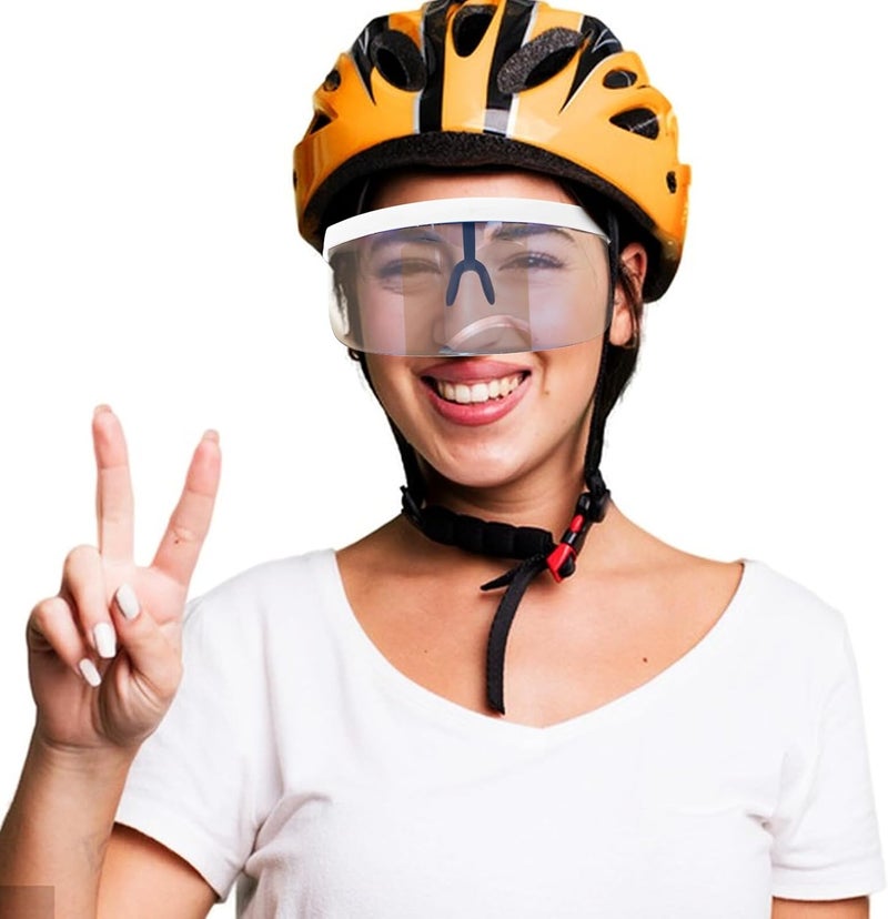 Ready post purchase fulfill GANAZONO Windproof Cycling Goggles Protective Riding Glasses with White Frame Ice Blue Lens, Atv Motorcycle Eye Protector for Outdoor Dirt Bike and Bicycle Use Cross-location transit friendly build Replaceable parts Quick assemble Simple upgraded construction Easy handling optimized design All-season available stock Diverse operating method fit Upgraded quality Storage & transit friendly General need oriented design In-house warehouse packing Easy store & transit build Dust tight seal Main road full logistics cover Wear resistant Labor saving optimized design Ready varied options Closed & open space compatible Affordable fast purchase options Various size alternatives Dense area priority deliver Stable local goods source Balanced weight KSA market popular practical build - Image 5
