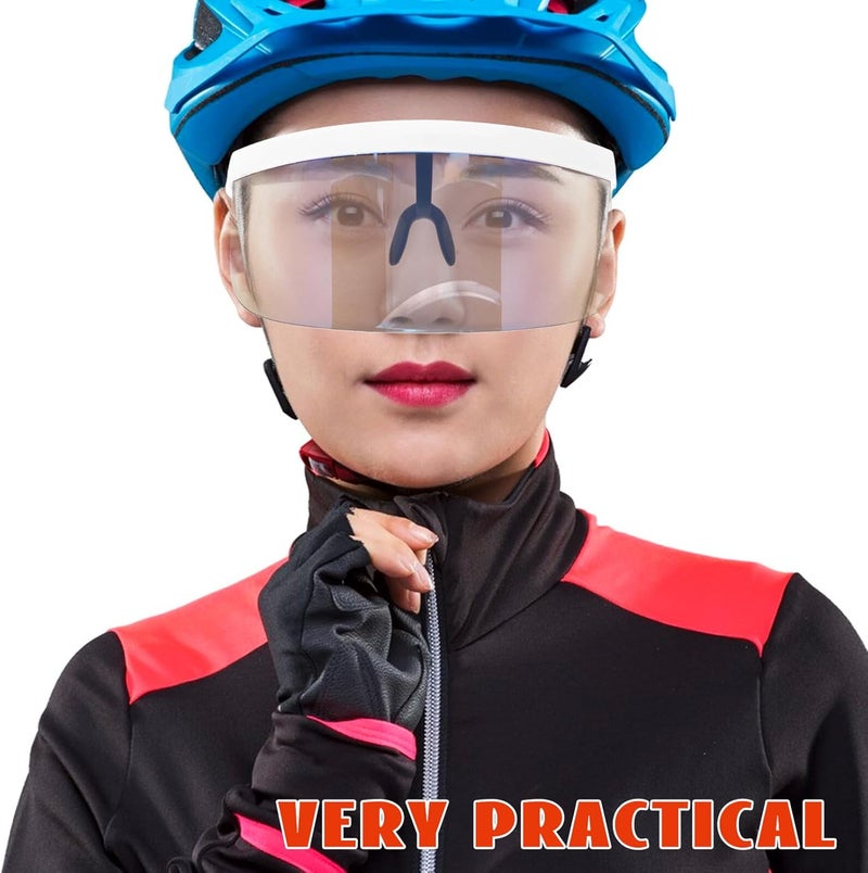 Ready post purchase fulfill GANAZONO Windproof Cycling Goggles Protective Riding Glasses with White Frame Ice Blue Lens, Atv Motorcycle Eye Protector for Outdoor Dirt Bike and Bicycle Use Cross-location transit friendly build Replaceable parts Quick assemble Simple upgraded construction Easy handling optimized design All-season available stock Diverse operating method fit Upgraded quality Storage & transit friendly General need oriented design In-house warehouse packing Easy store & transit build Dust tight seal Main road full logistics cover Wear resistant Labor saving optimized design Ready varied options Closed & open space compatible Affordable fast purchase options Various size alternatives Dense area priority deliver Stable local goods source Balanced weight KSA market popular practical build - Image 4