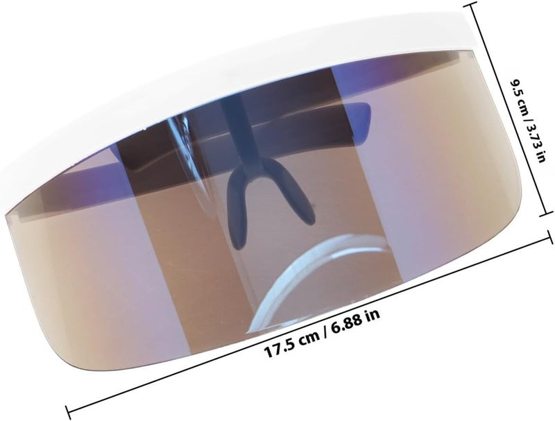 Ready post purchase fulfill GANAZONO Windproof Cycling Goggles Protective Riding Glasses with White Frame Ice Blue Lens, Atv Motorcycle Eye Protector for Outdoor Dirt Bike and Bicycle Use Cross-location transit friendly build Replaceable parts Quick assemble Simple upgraded construction Easy handling optimized design All-season available stock Diverse operating method fit Upgraded quality Storage & transit friendly General need oriented design In-house warehouse packing Easy store & transit build Dust tight seal Main road full logistics cover Wear resistant Labor saving optimized design Ready varied options Closed & open space compatible Affordable fast purchase options Various size alternatives Dense area priority deliver Stable local goods source Balanced weight KSA market popular practical build - Image 2