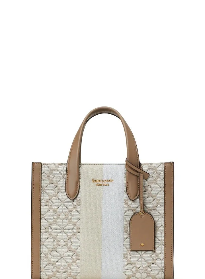 Kate Spade Spade Flower Jacquard Stripe Manhattan Small Tote