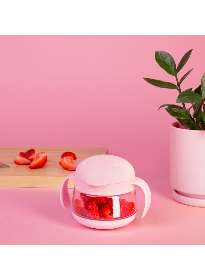 ubbi حاوية وجبات خفيفة تويت بلون وردي فاتح - Image 3