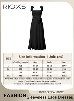 RIOXS Women's Midi Dresses Square Neck Ruffle Dresses Straps Semi Formal Maxi Wedding Guest Dresses For Wedding Bridesmaid Evening Party Homecoming Dress  - Image 2