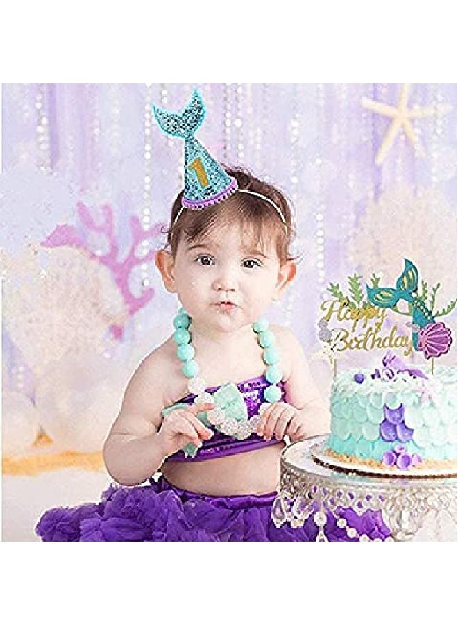 ThePartyPopper Mermaid Happy Birthday Cake Topper  - Image 4