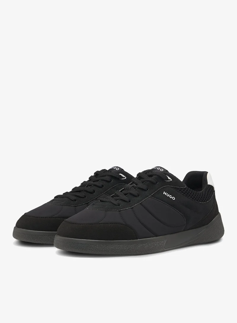 HUGO Football-inspired trainers with faux suede