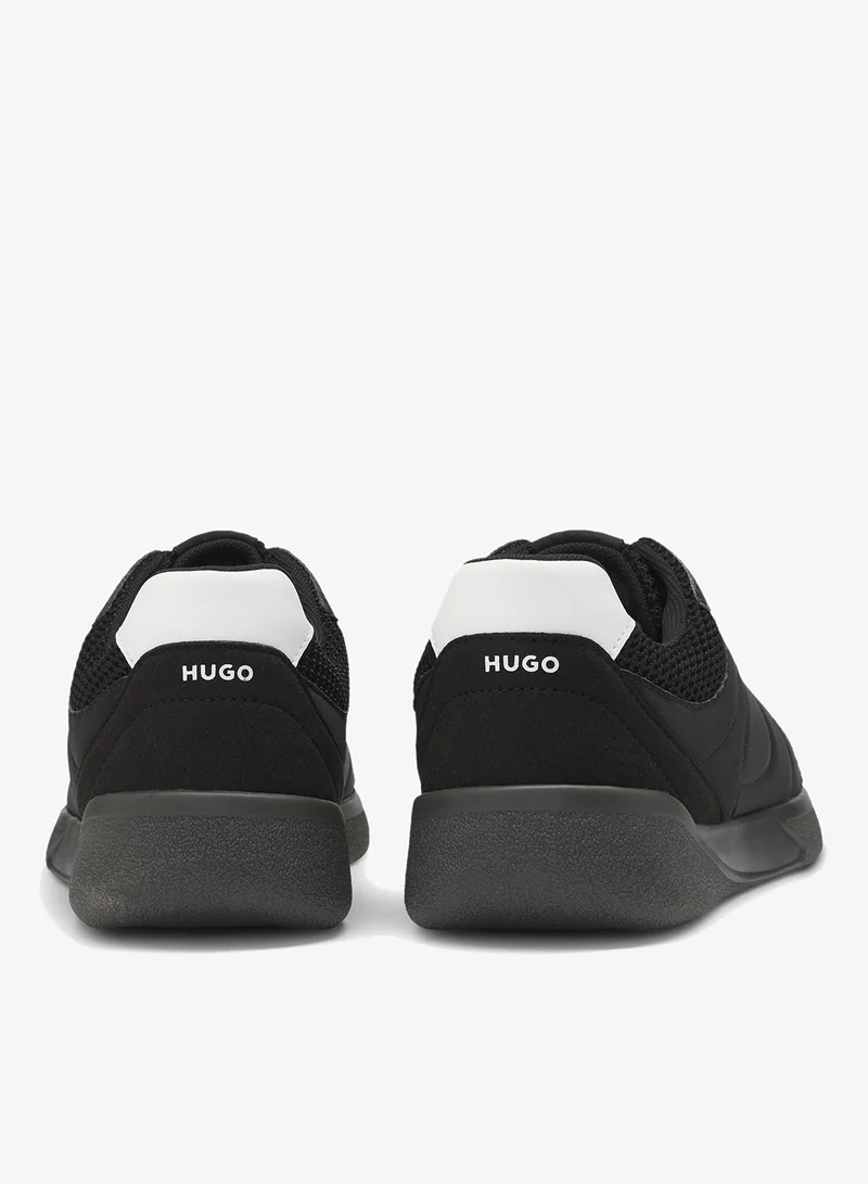 HUGO Football-inspired trainers with faux suede
