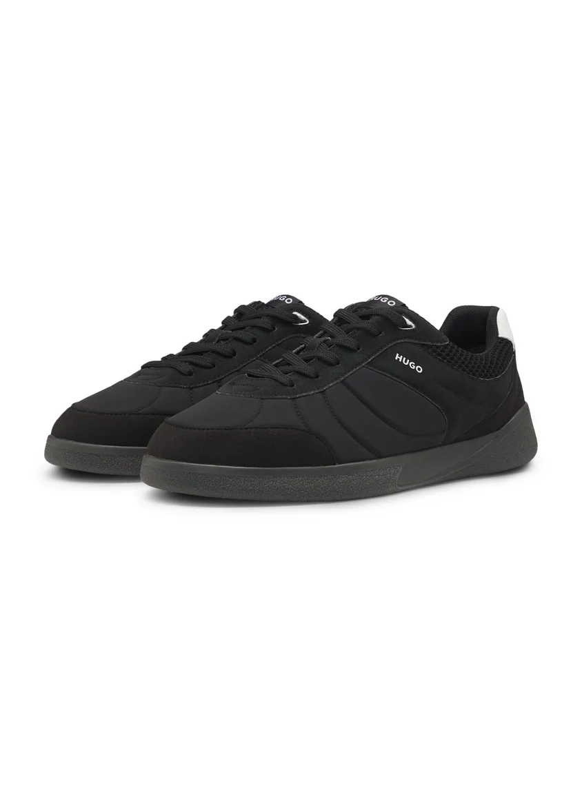 هوجو Football-inspired trainers with faux suede