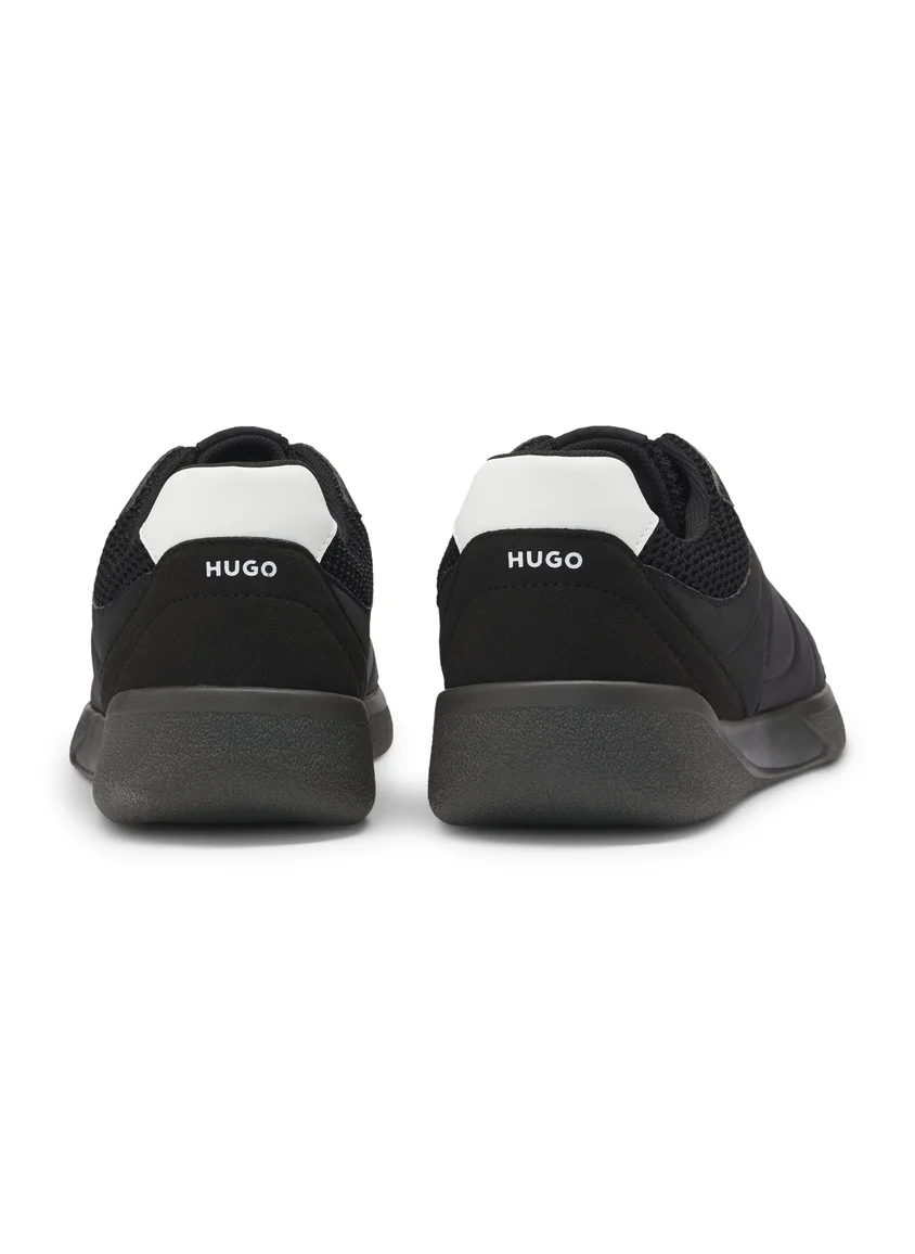 هوجو Football-inspired trainers with faux suede