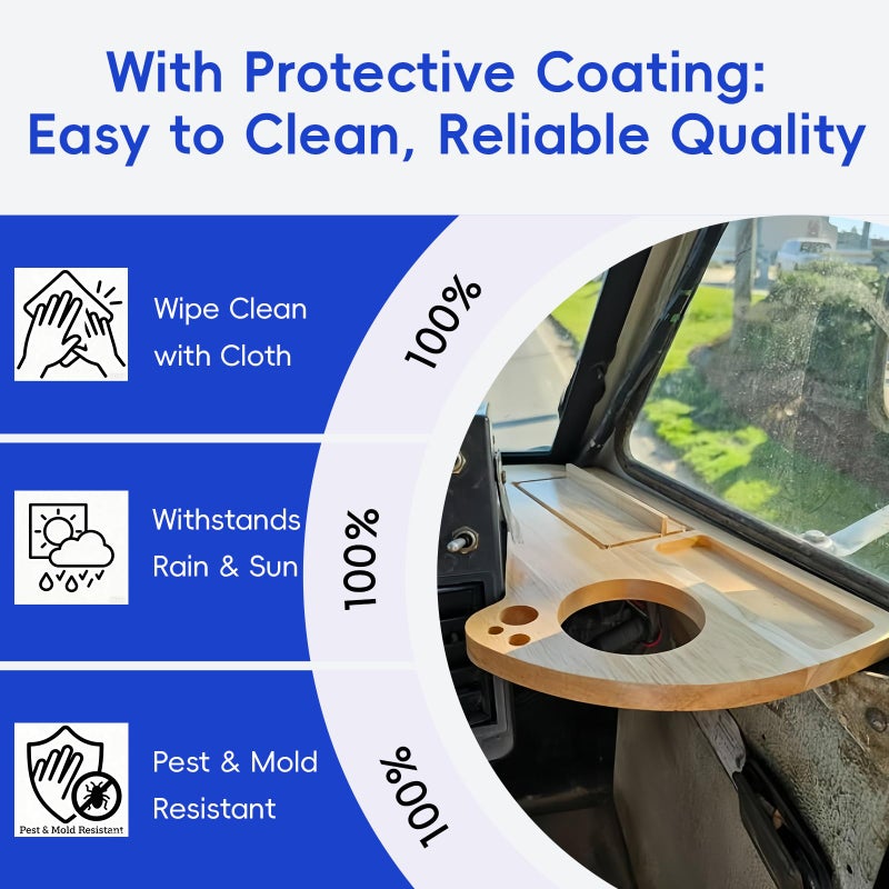 semihacker Cup Holder Tray for LLV/USPS Mail Carrier, for LLV Mail Truck Accessories, Fit for LLV Accessories for USPS Carriers, Organizer with Scanner Slot, Pen&Drink Holder - Image 4
