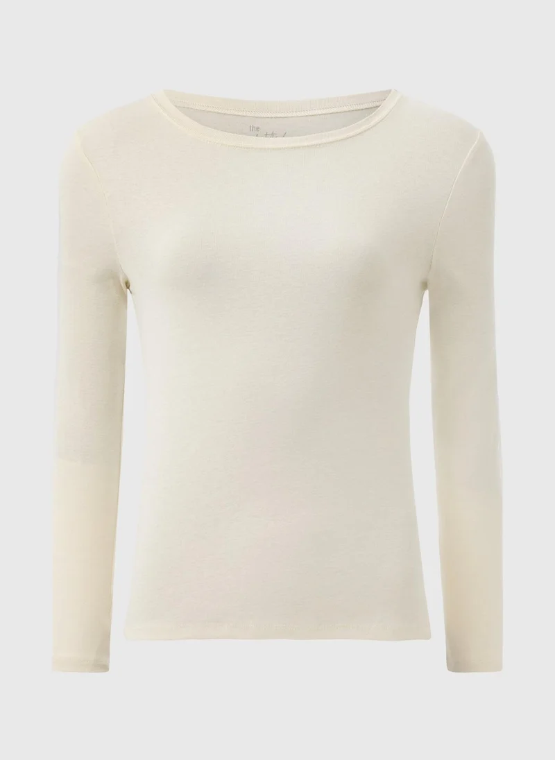 Matalan Off White Cream Long Sleeve T Shirt for Women | Best Price UAE