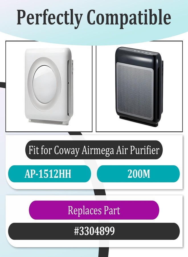 Joworthy 8 Pcs Activated Carbon Pre-Filters Compatible with Coway AP1512HH & Airmega 200M Air Purifier, Helps Reduce Unwanted Odors, Provide a Fresher Indoor Environment - Image 4