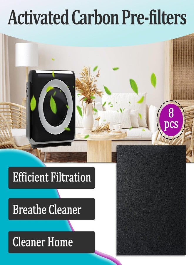 Joworthy 8 Pcs Activated Carbon Pre-Filters Compatible with Coway AP1512HH & Airmega 200M Air Purifier, Helps Reduce Unwanted Odors, Provide a Fresher Indoor Environment - Image 2