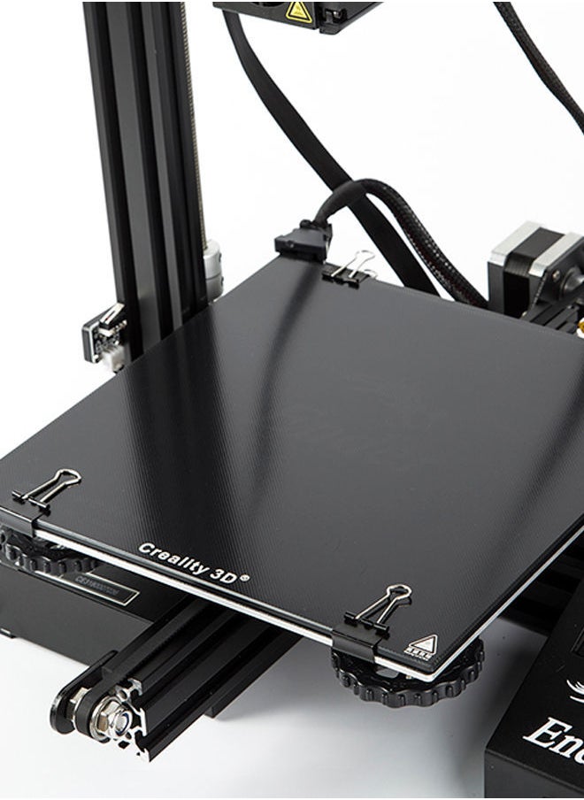 NIBEMINENT Build Surface Glass Plate For Ender-3 3D Printer Black  - Image 3