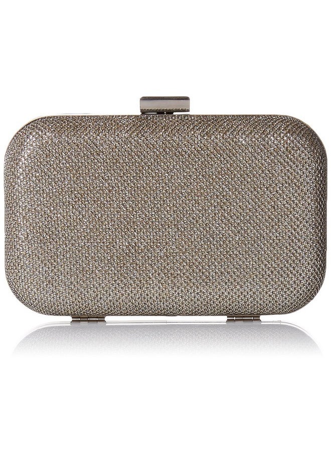 Jessica McClintock Womens Sparkle Minaudier Champagne One Size Us  - Image 1