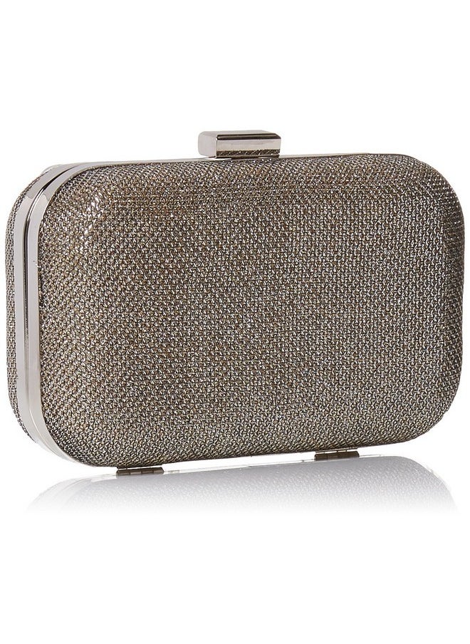Jessica McClintock Womens Sparkle Minaudier Champagne One Size Us  - Image 2