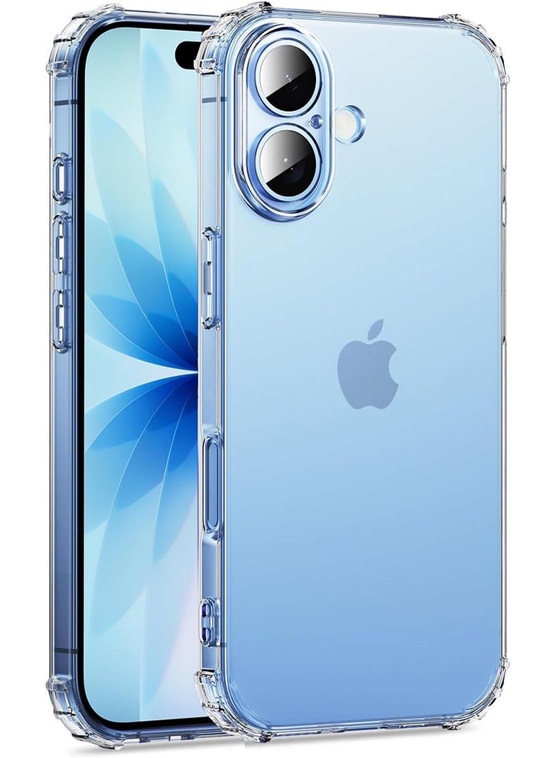 Case Up Clear Case For iPhone 17 Shock-Absorption TPU Cell Phone Cover with Reinforced Corners, Soft Flexible & Crystal Clear Protective Bumper Case - Image 1