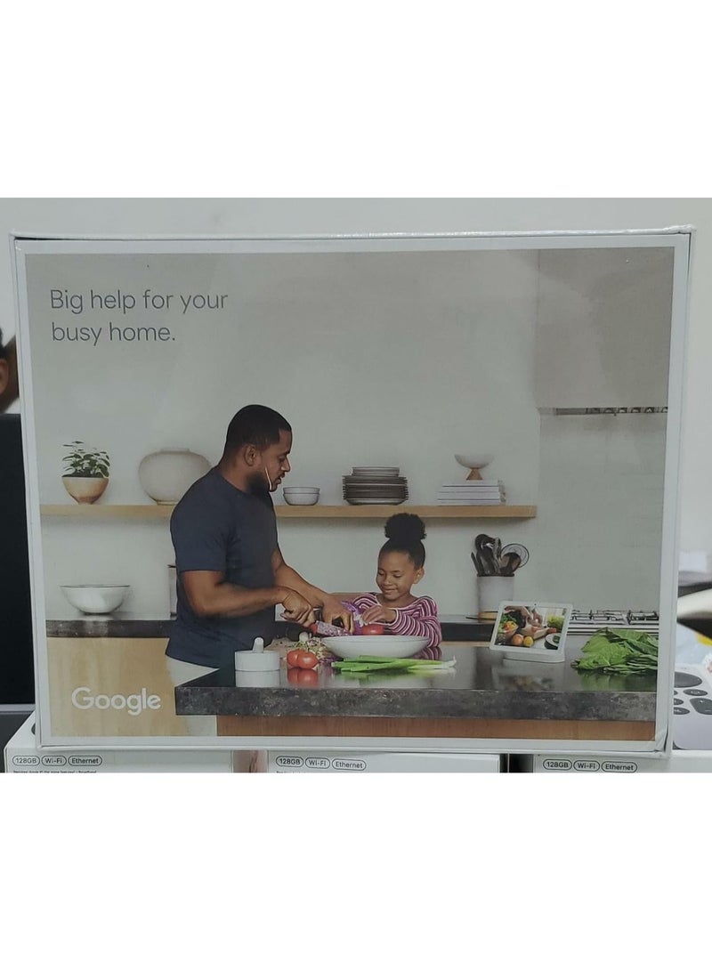Nest Hub MAX 10 HD Touchscreen Hub Max, Google Assistant Built In, Ambient EQ Light Sensor, 6.5 Megapixel Camera, Chalk | White. Nest Hub MAX