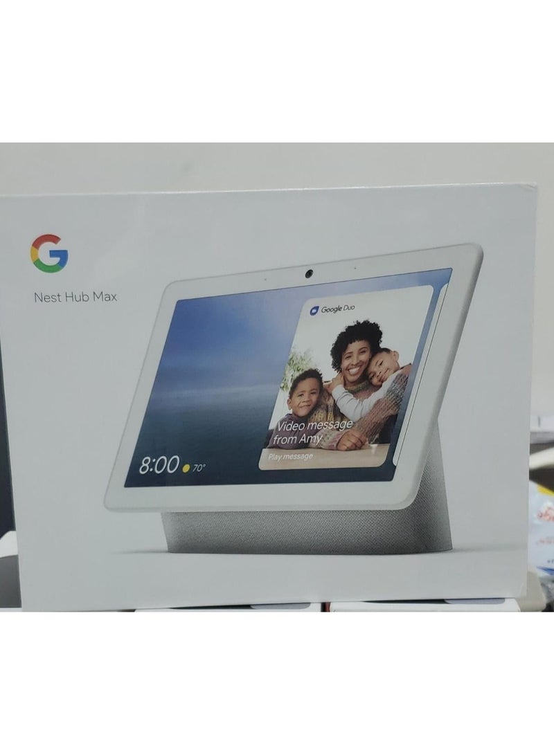 Nest Hub MAX 10 HD Touchscreen Hub Max, Google Assistant Built In, Ambient EQ Light Sensor, 6.5 Megapixel Camera, Chalk | White. Nest Hub MAX