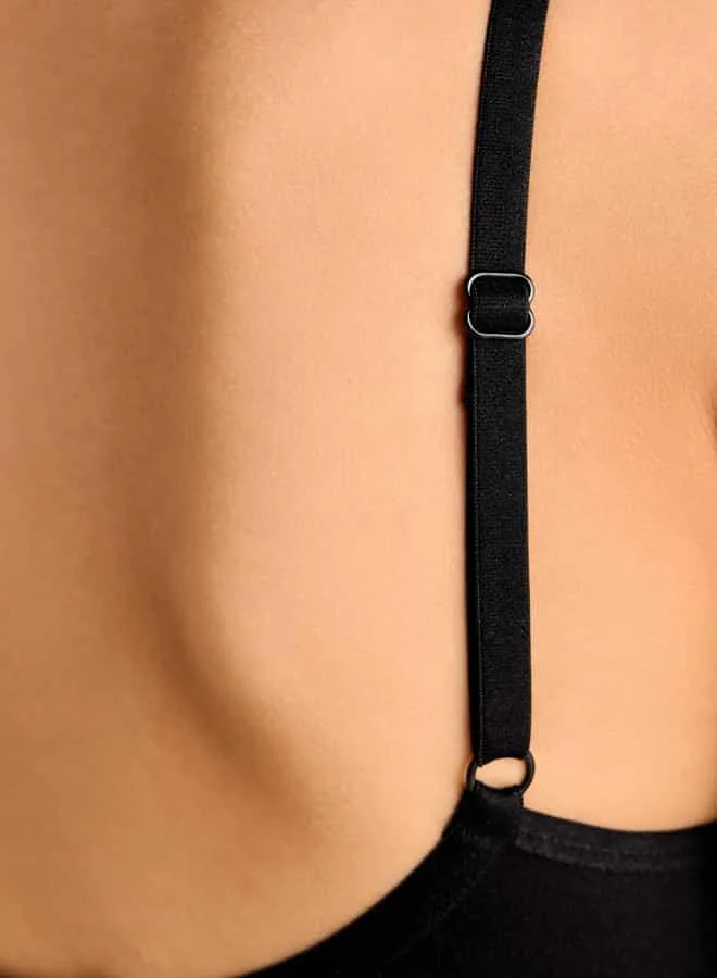 Splash FAV Adjustable Strap Bra with Hook and Eye Closure