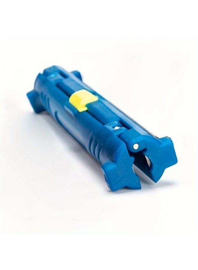 Black Professional Manual Cable Stripper Tool Adjustable Blade Ergonomic Grip - Image 4