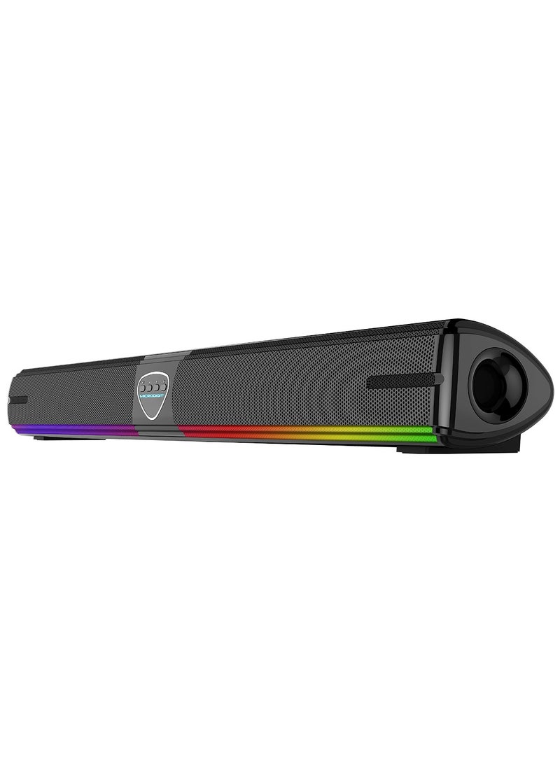 Microdigit - Premium 20W Soundbar Speaker With RGB Light & 1800 mAh long battary Black - Image 1
