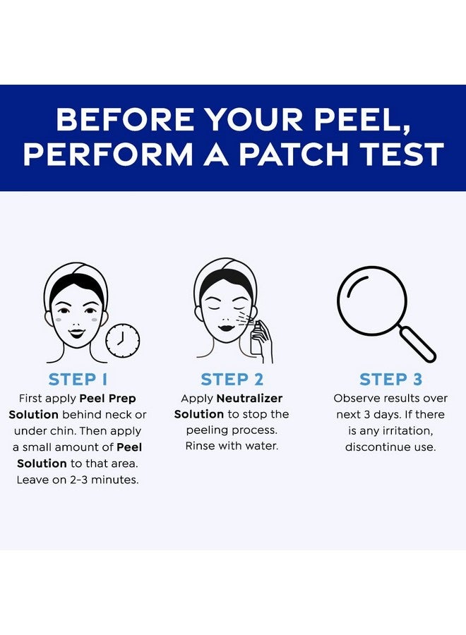 MedPeel Salicylic Acid 20% Essential Peel Kit, Includes Peel, Prep, Neutralizer, Medium Strength Professional Grade Chemical Face Peel for all Skin Tones, 1oz/30ml (Kit of 3) - Image 5