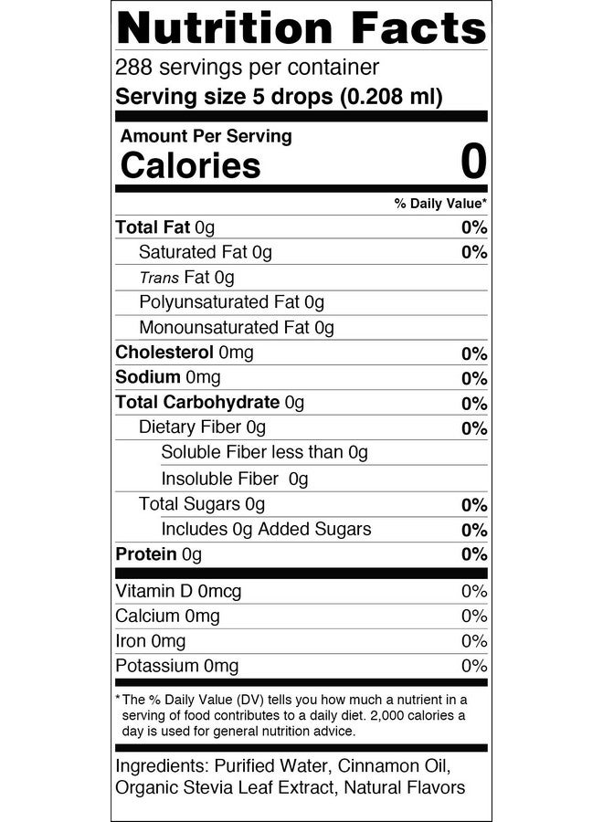 SweetLeaf Stevia Clear Liquid Cinnamon 2 Fl Oz - Image 4