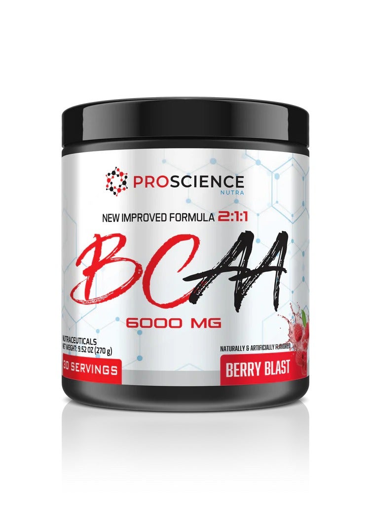 ProScience Nutra BCAA 6000 مجم 30 حصة التوت