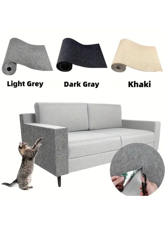 Extra Long Self Adhesive Cat Scratch Guard 15 75x78 74 Inch Dark Gray Furniture Protector - Image 2