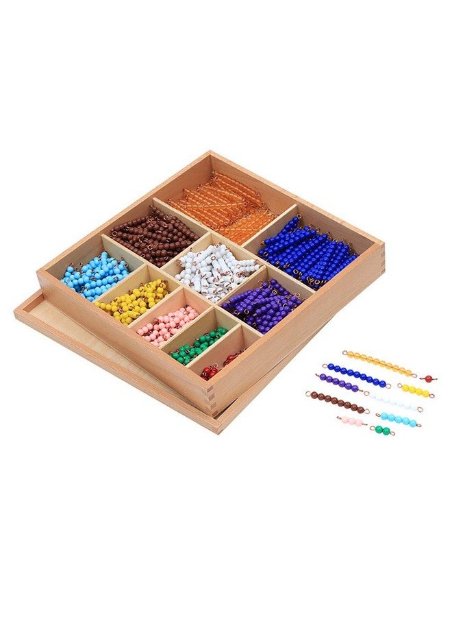 Kghios Montessori Bead Decanomial Box Montessori Math Beads Toys Materials for Toddlers Kids - Image 1