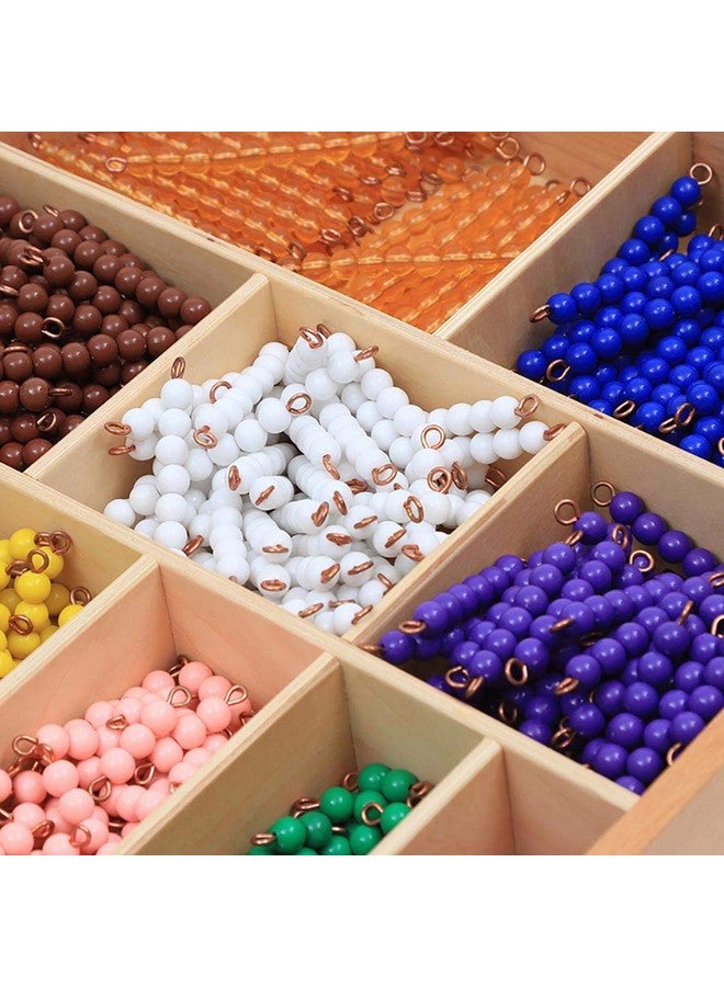 Kghios Montessori Bead Decanomial Box Montessori Math Beads Toys Materials for Toddlers Kids - Image 3