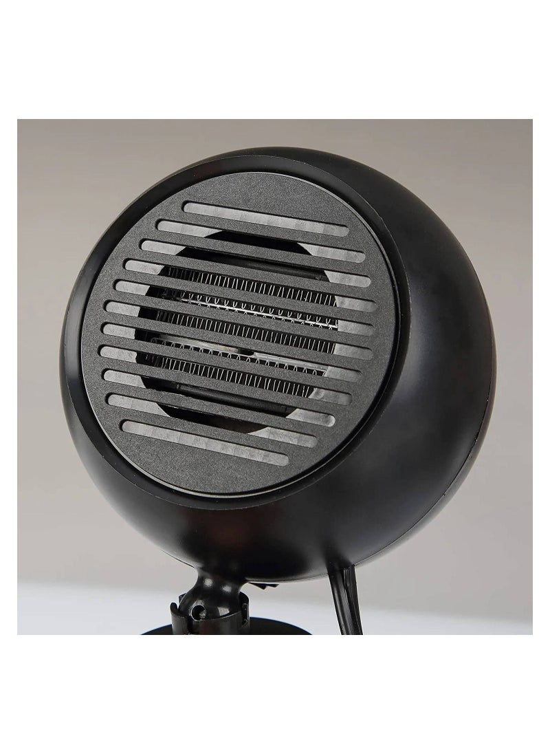 Car Portable Heater Plugged into Cigarette Lighter Car Heater and Cooling Fan (Black)