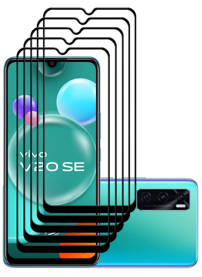 ACLIX 5 Pieces Antistatic ESD Dustproof Premium Quality High Definition Tempered Glass Screen Protector Designed For vivo V20 SE - Image 1