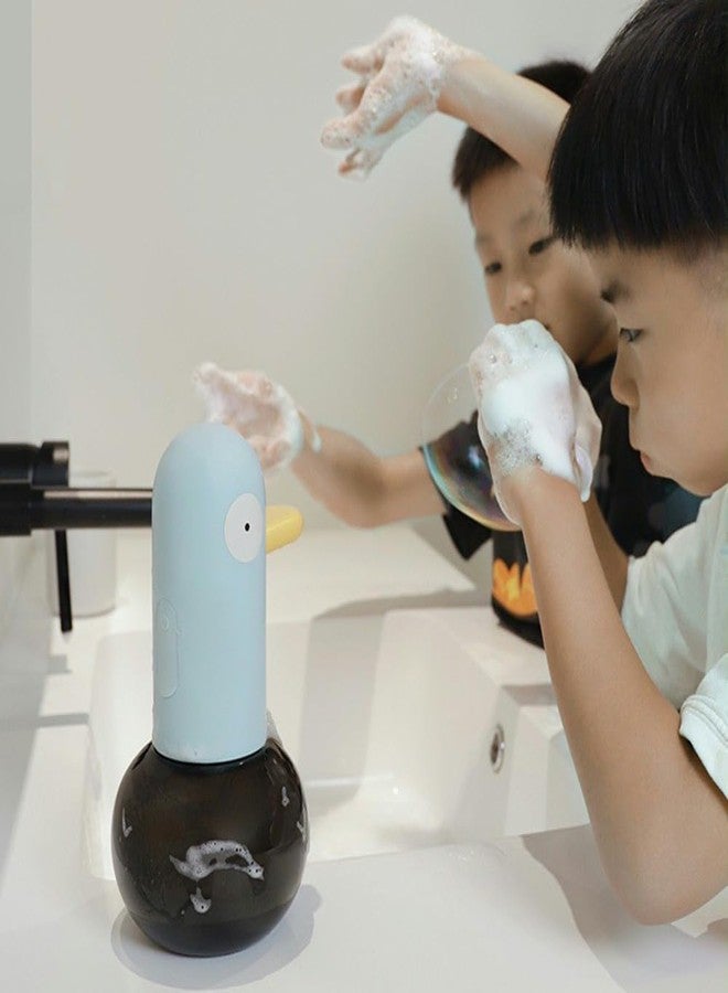 Ipalmay Cute Soap Dispenser - Pigeon Automatic Foam Soap Dispenser for Kids Bathroom Kitchen School, USB Rechargeable Hand-Free Detergent Dispensers 13.5oz New House Decor Children - Image 2