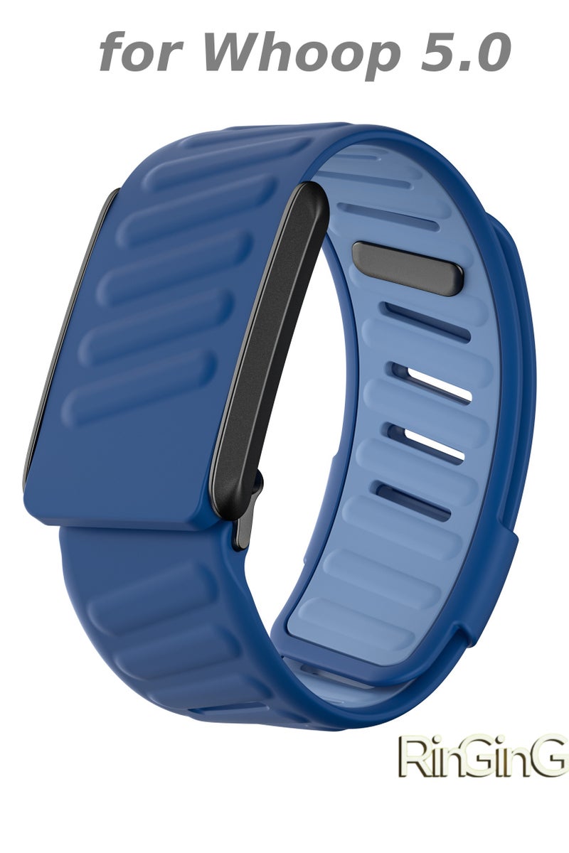 RinGinG Sport Silicone Replacement Band Compatible with Whoop 5.0 Wearable Fitness & Activity Tracker, Durable, Comfortable & Breathable and Adjustable Wristband Replacement Strap Easy to Use and Perfect for Every Occasion Whoop Band Silicone Replacement Wrist Compatible with Whoop Strap 5.0 Ultra-Soft Waterproof and Sweatproof, Soft-Touch and Flexible Silicone, Premium Quality, Comfortable - Image 1