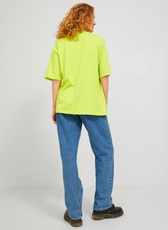 JJXX Crew Neck Yellow Women's T-Shirt 12205777  - Image 3