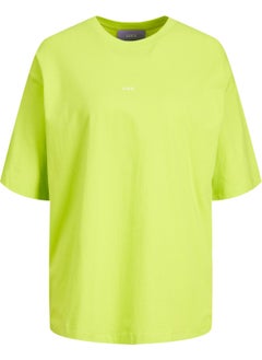 JJXX Crew Neck Yellow Women's T-Shirt 12205777  - Image 4