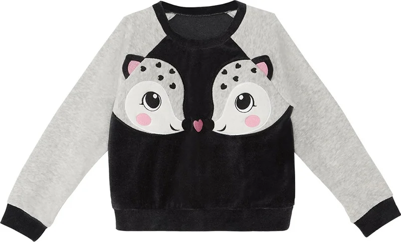 Denokids Twin Ceylan Girls Velvet Tracksuit