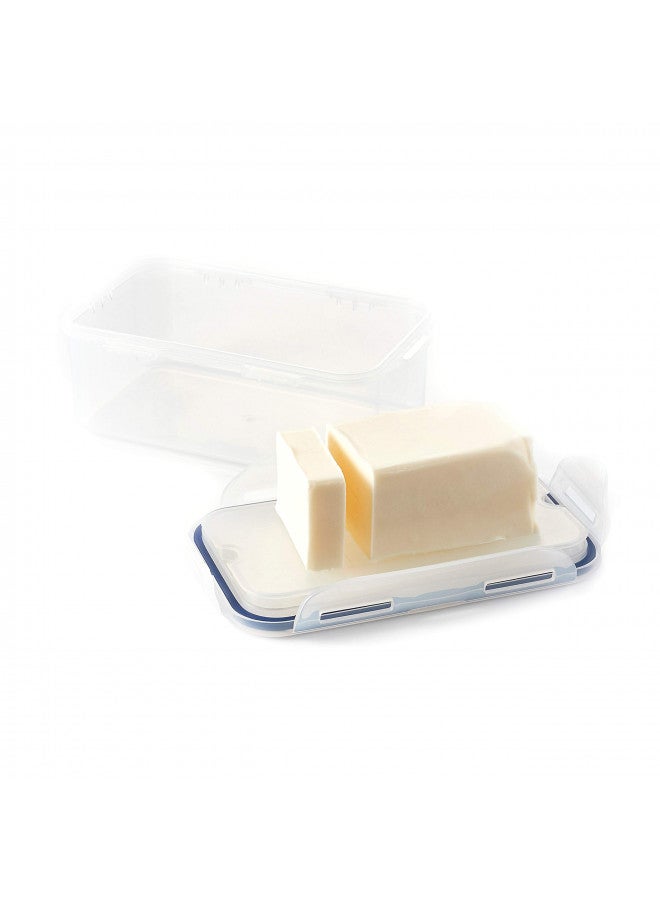 LOCK & LOCK LocknLock Easy Essentials Food Storage lids/Airtight containers, BPA Free, Butter-25 oz, Clear - Image 1