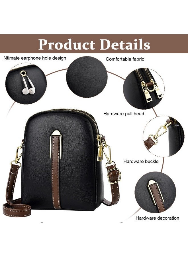 PALAY PALAY® Sling Bag Stylish PU Women Crossbody Phone Bag Double Layer Daily Casual Shoulder Bag with Detachable Belt & Zipper Pouch Gift for Mother's Day Gift - Image 3