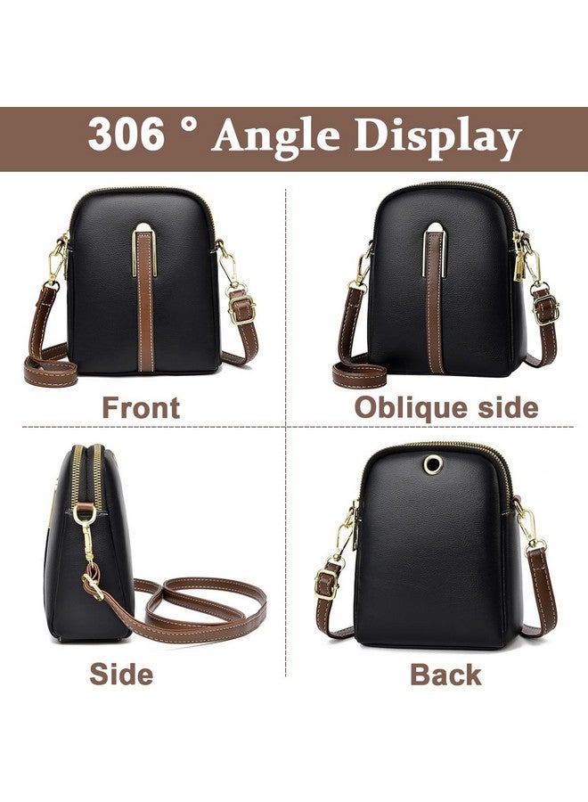 PALAY PALAY® Sling Bag Stylish PU Women Crossbody Phone Bag Double Layer Daily Casual Shoulder Bag with Detachable Belt & Zipper Pouch Gift for Mother's Day Gift - Image 5