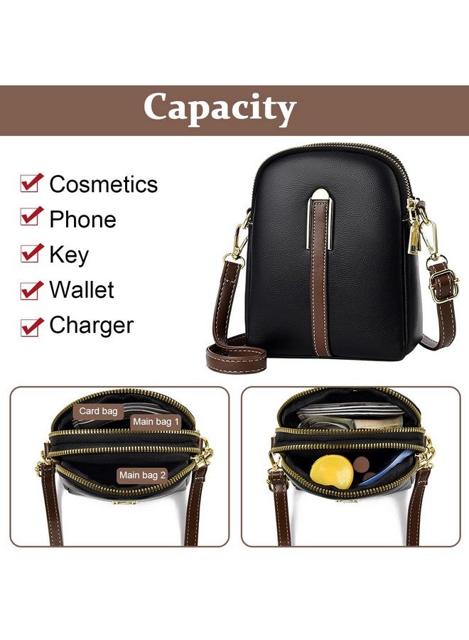 PALAY PALAY® Sling Bag Stylish PU Women Crossbody Phone Bag Double Layer Daily Casual Shoulder Bag with Detachable Belt & Zipper Pouch Gift for Mother's Day Gift - Image 4