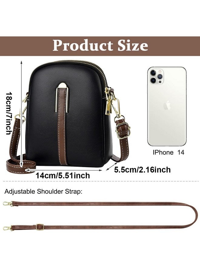PALAY PALAY® Sling Bag Stylish PU Women Crossbody Phone Bag Double Layer Daily Casual Shoulder Bag with Detachable Belt & Zipper Pouch Gift for Mother's Day Gift - Image 2