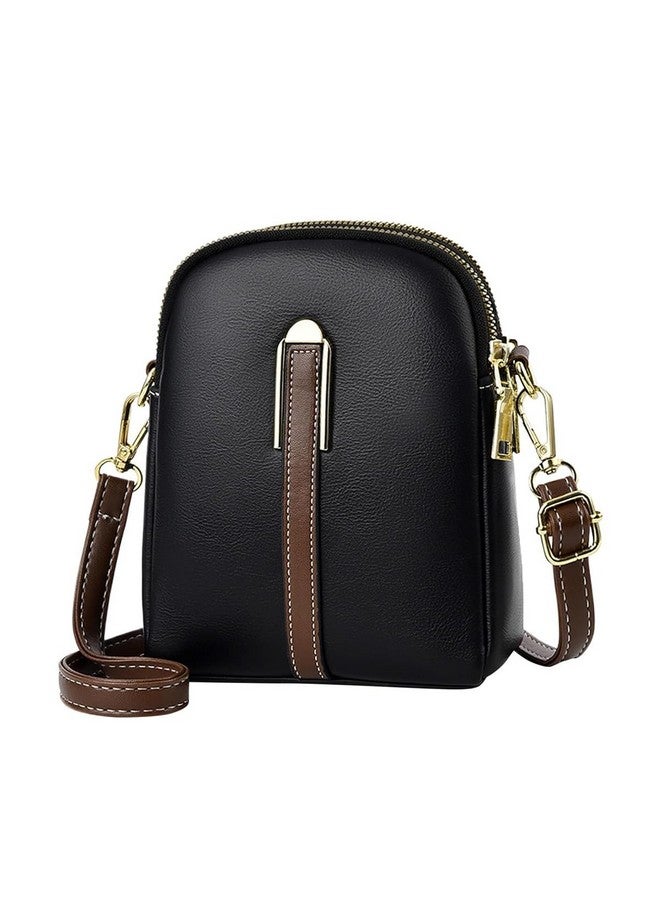 PALAY PALAY® Sling Bag Stylish PU Women Crossbody Phone Bag Double Layer Daily Casual Shoulder Bag with Detachable Belt & Zipper Pouch Gift for Mother's Day Gift - Image 1