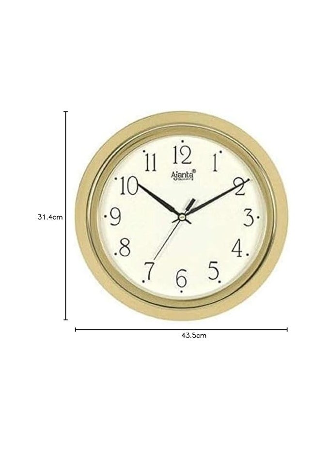 أجانتا ساعة حائط يدوية من أجنتا (ذهبي) بقطر 43.5 سم × 31.4 سم × 8.3 سم، بلاستيك.  - Image 2