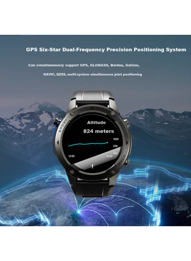 Peak [Sports Business Style] Smartwatch Phone For Outdoor Running, Professional Marathon, Multifunctional Hiking, Mountain Climbing, Electronic Health Monitoring, Anti - Image 4
