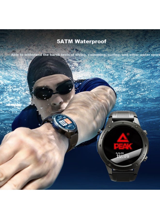 Peak [Sports Business Style] Smartwatch Phone For Outdoor Running, Professional Marathon, Multifunctional Hiking, Mountain Climbing, Electronic Health Monitoring, Anti - Image 5